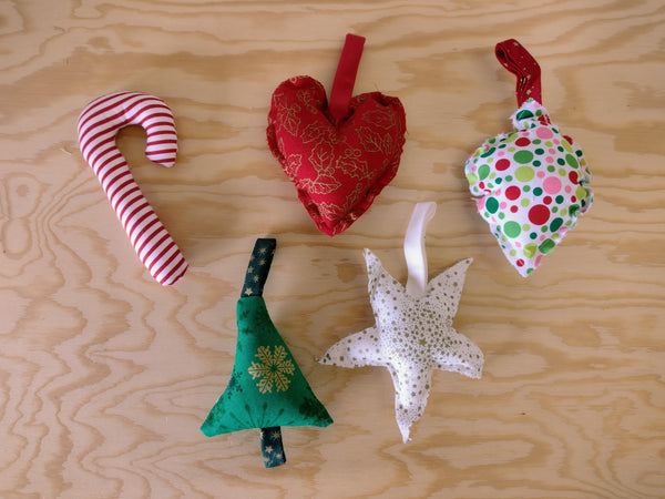 Plush tree decorations